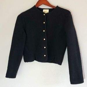 Vintage Tally Ho Boiled Wool Sweater Jacket size 4-6